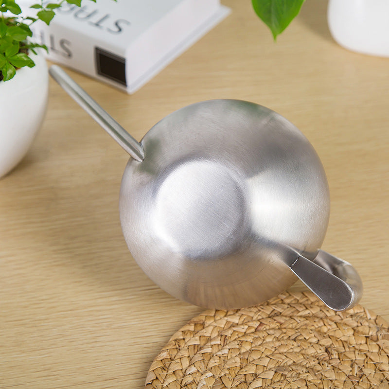 Modern Sphere Watering Can — Brushed Steel