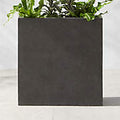 Ash Cement Outdoor Planters - Dark Grey - XL 25.5"H