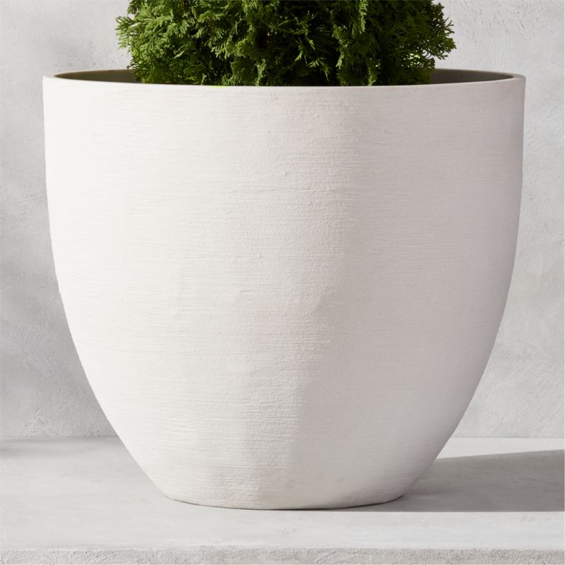 Castino Outdoor Planters - White - XL 24"H