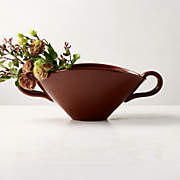 Chiara White Ceramic Vase - Red