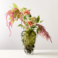 Clio Bubble Green Glass Vase - Green - 10.5"H