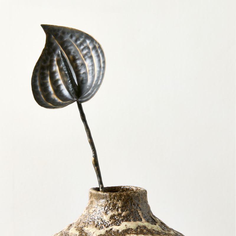 Brass Anthurium Stem 16" - 16"H