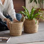 French Country Woven Planter Basket — product image 9