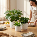 Groove Stoneware Planter Set of Three — product image 2