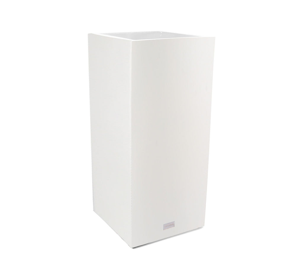 All Weather Eco Pedestal Planter, Short, White