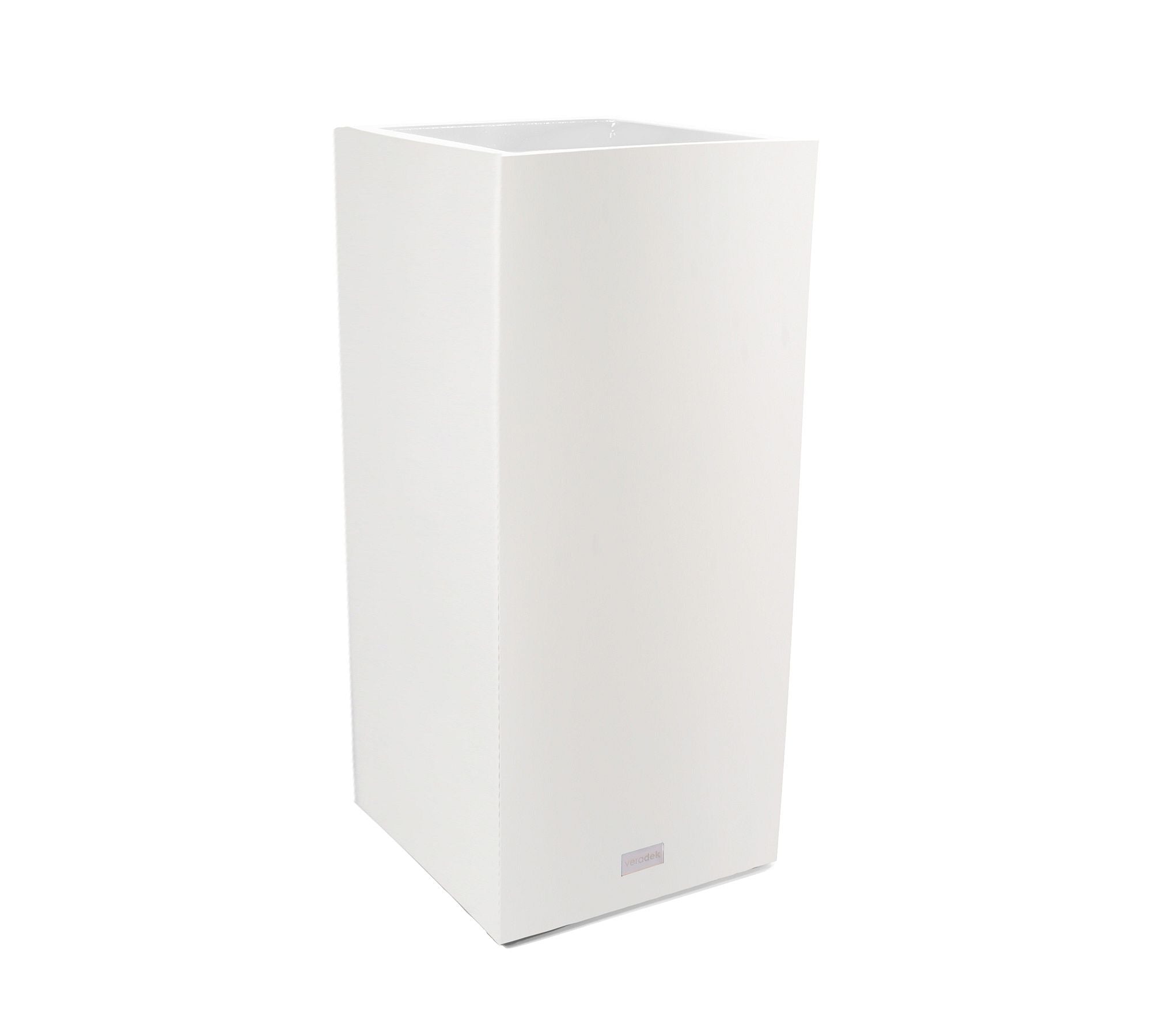 All Weather Eco Pedestal Planter, Short, White