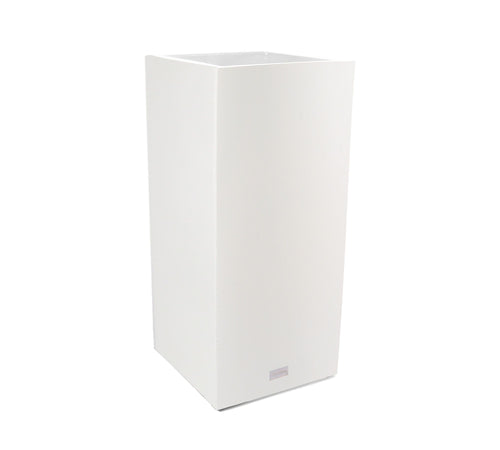 All Weather Eco Pedestal Planter, Short, White