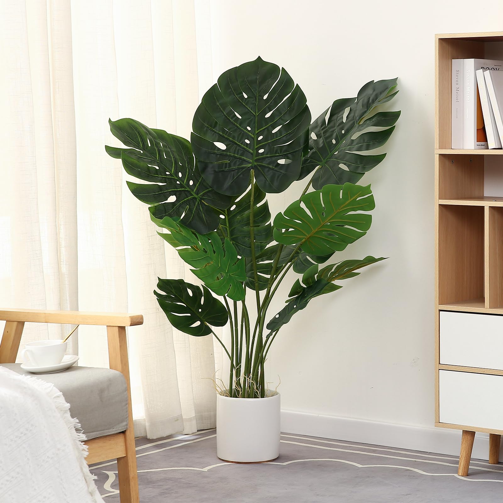 Faux Monstera Deliciosa — 4ft