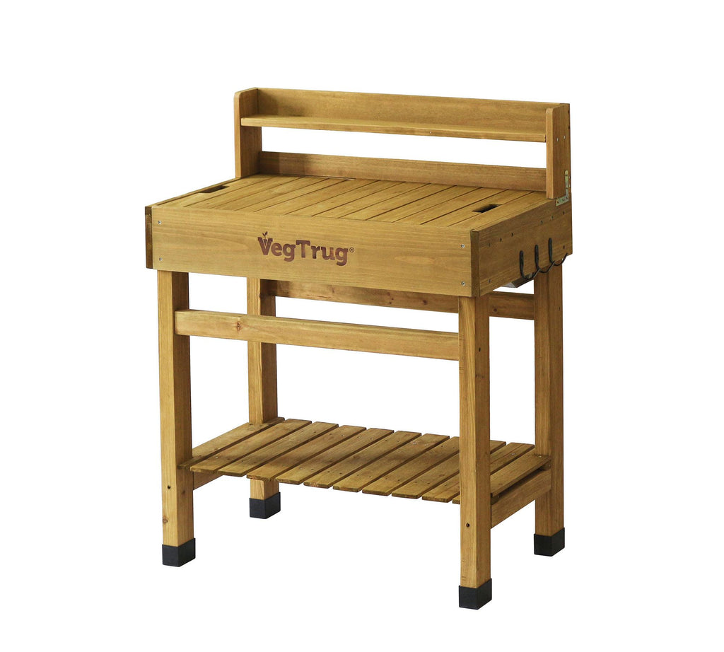 Deluxe Potting Bench, 40"L x 20"W x 32"H, Natural
