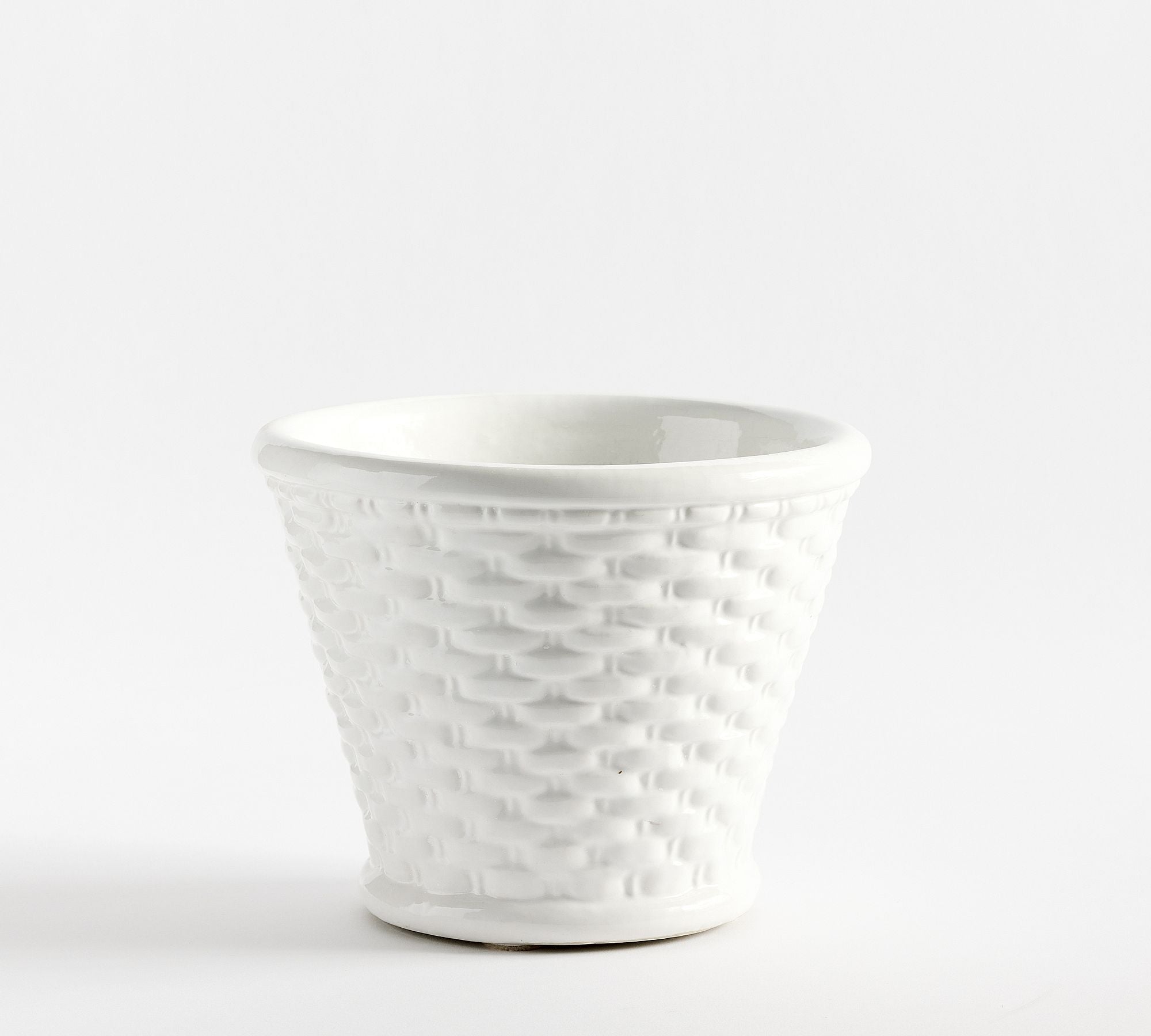 Ceramic Woven Medium Cachepot