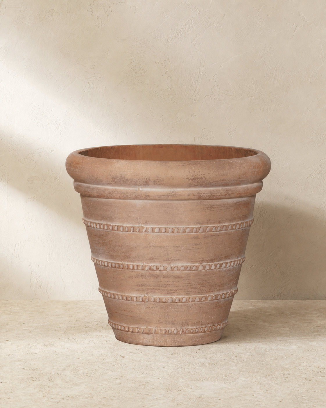 Eclectic Mariana Planter in warm architectural studio light