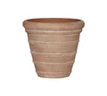 Mariana Handcrafted Ficonstone Indoor/Outdoor Planter, 13” - Brick Orange