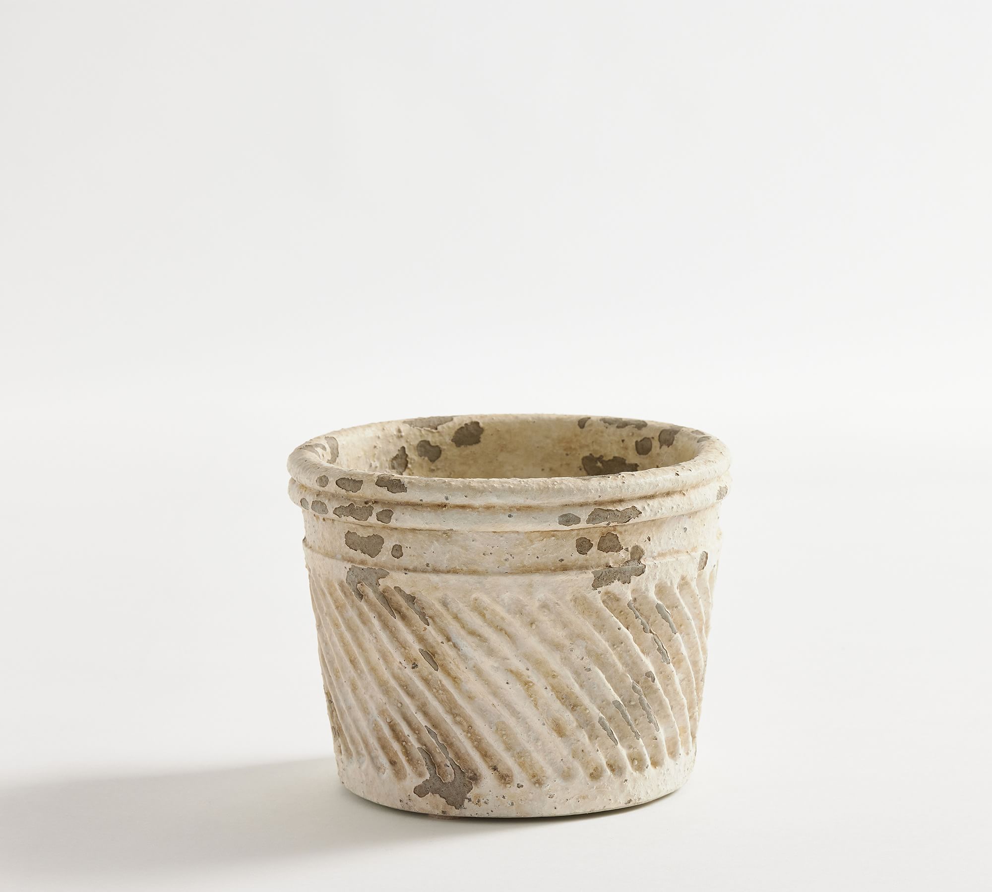 Eclectic Planter, White, Small Cachepot