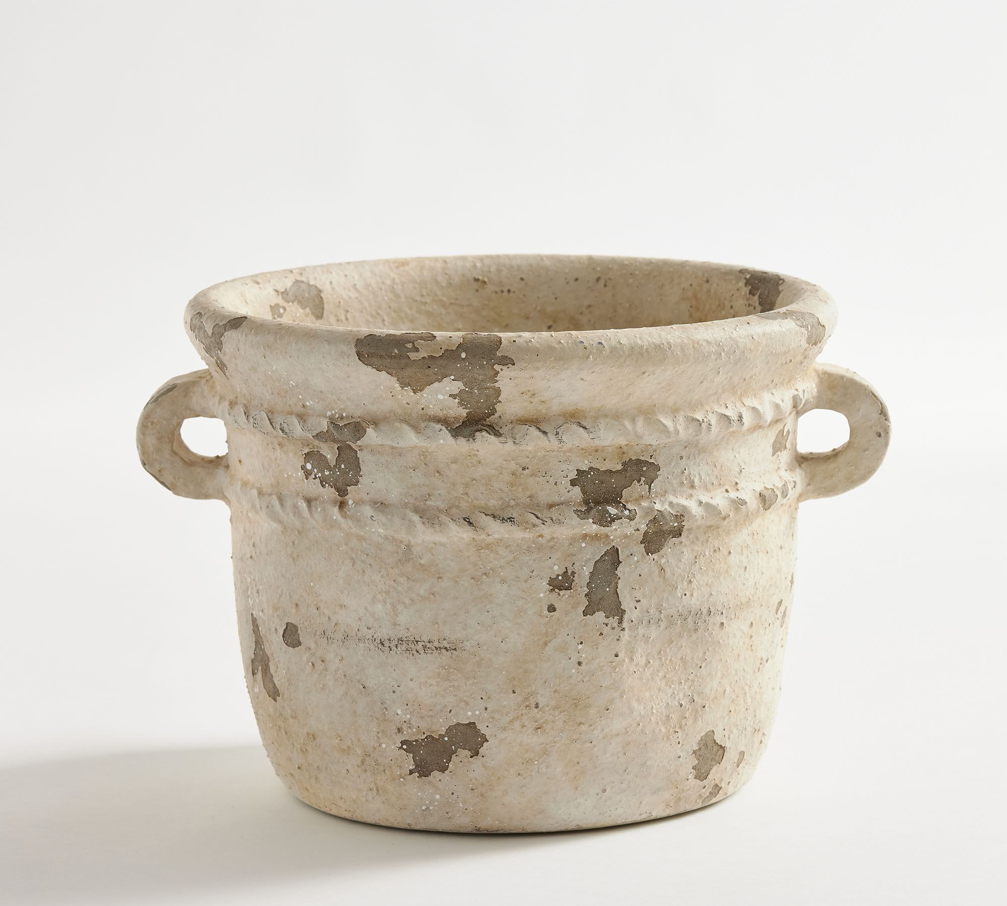 Eclectic Planter, White, Large Cachepot