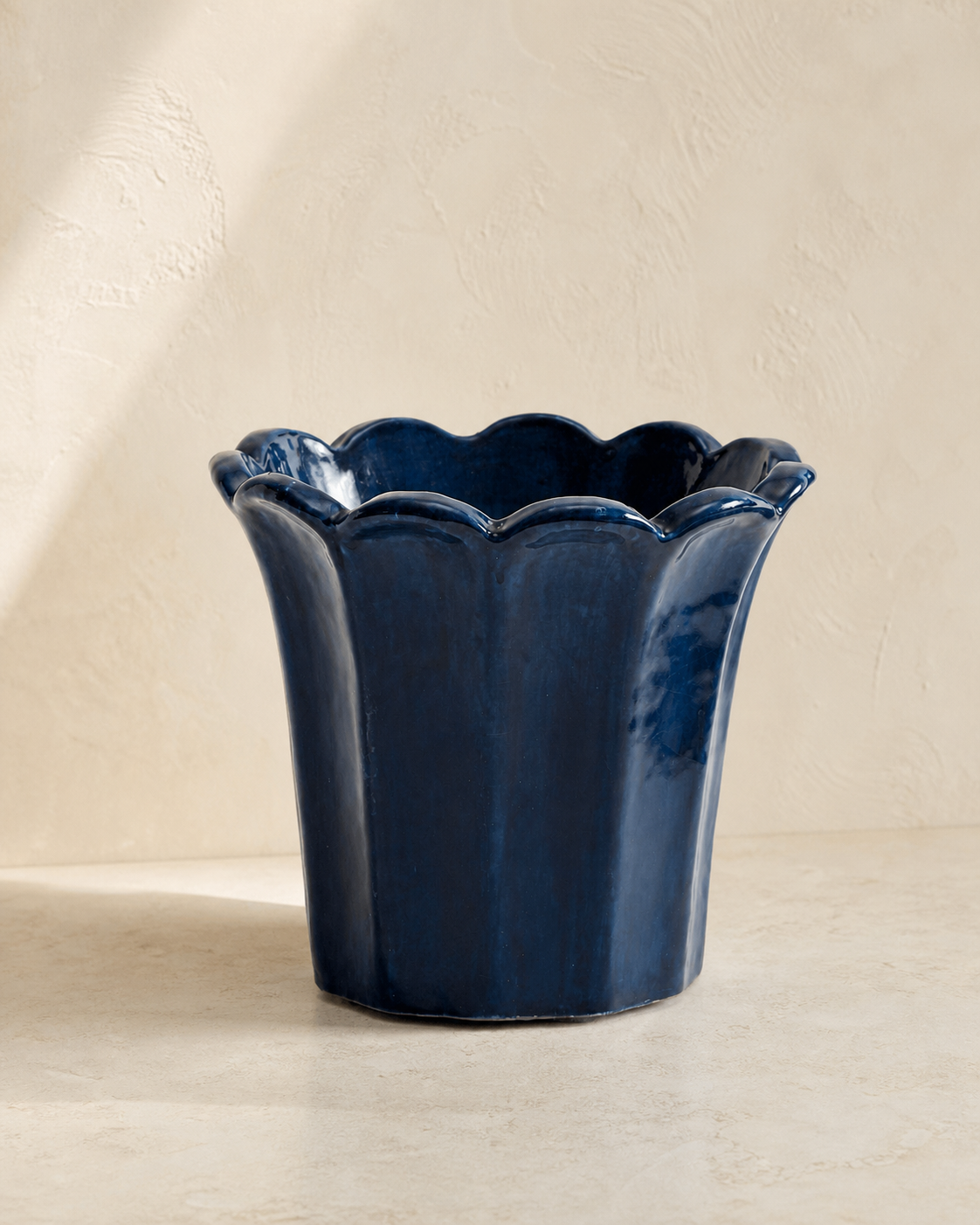 Fluted Tulip Cachepots — Restoration Planters editorial hero