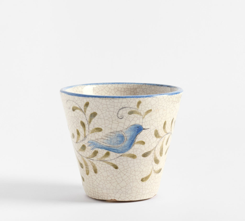 Bird Print Small Cachepot