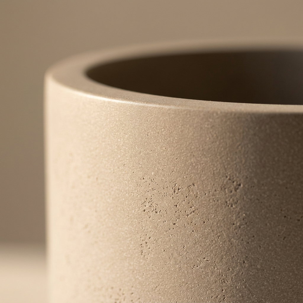 Mexia Planter matte fiberglass finish detail