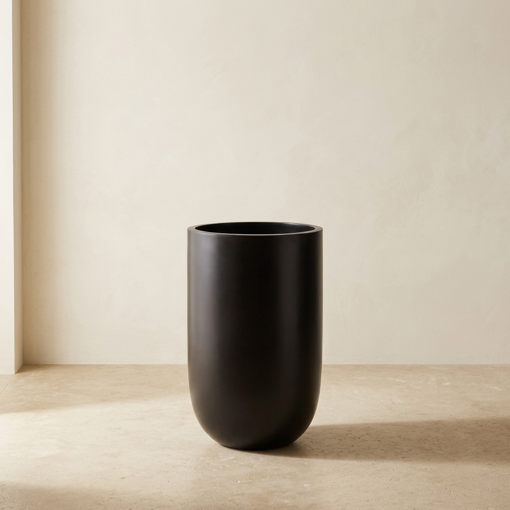 Pallas Planter — studio hero on limestone floor