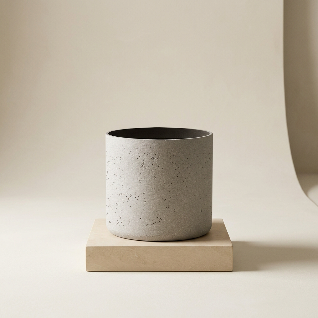 Agnes Planter — studio hero on limestone plinth