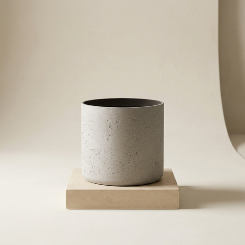 Agnes Planter — studio hero on limestone plinth