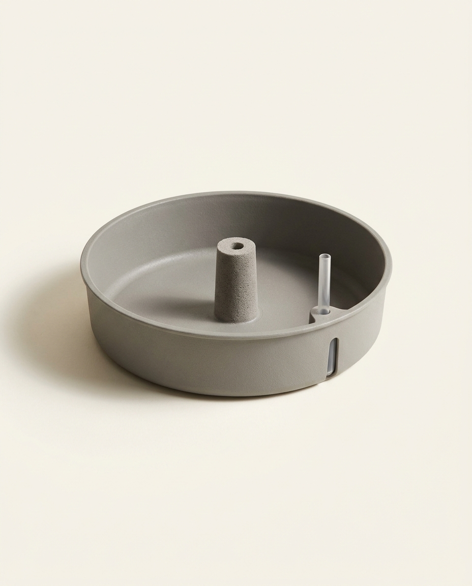 Reservoir Self-Watering Insert with reservoir tray and water level indicator on warm white studio backdrop