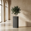 CONCEPT IMAGERY — Vantage Square Tower Grande concept, monumental graphite fiberglass tower planter