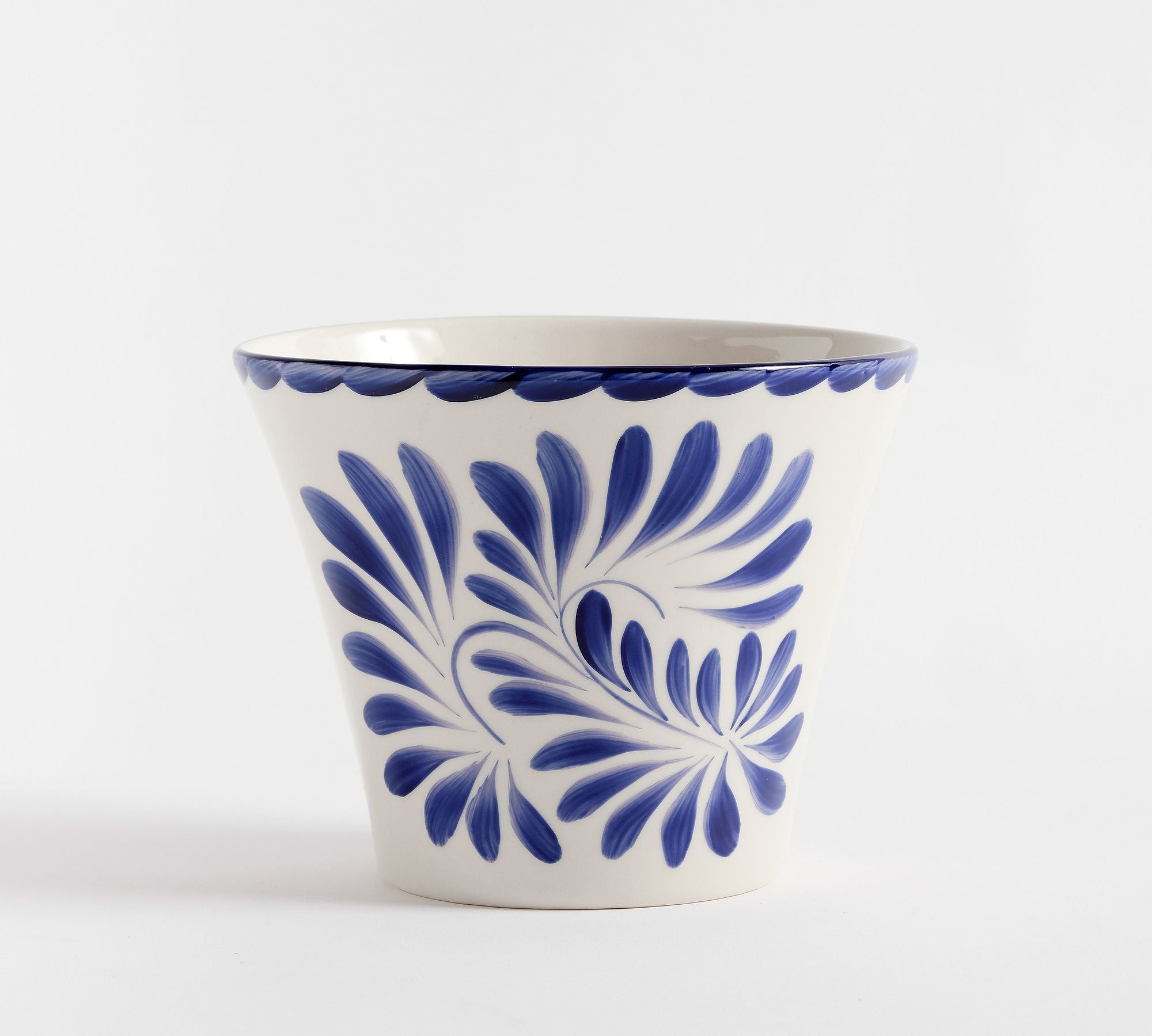 Puebla Cachepot, Medium - Blue
