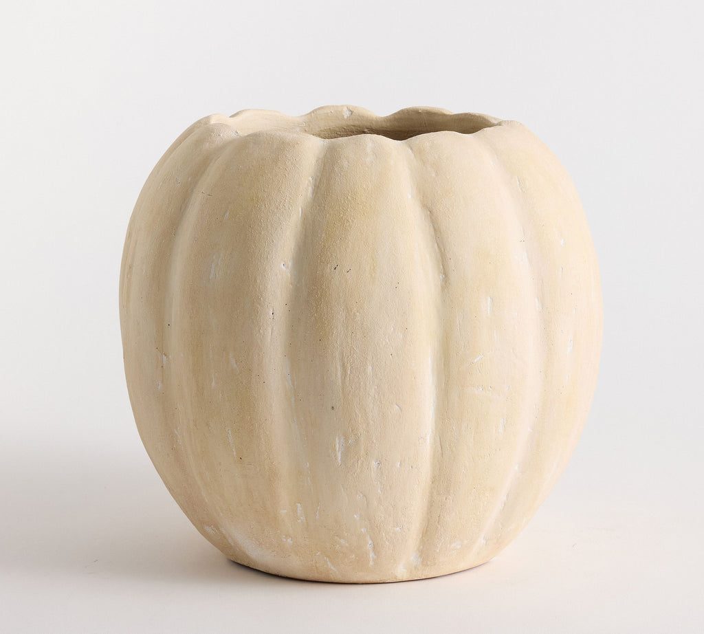 Pumpkin Cachepot Medium White