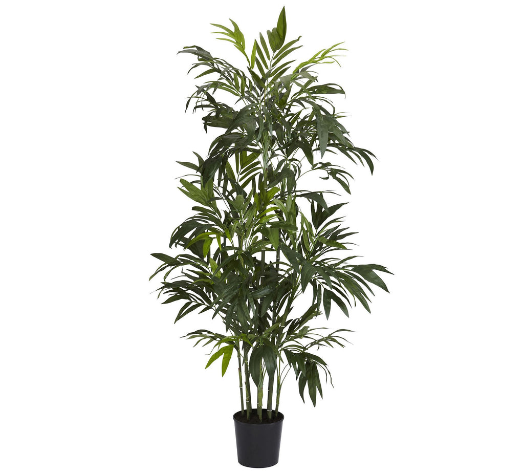 Faux Bamboo Palm Tree, 6'