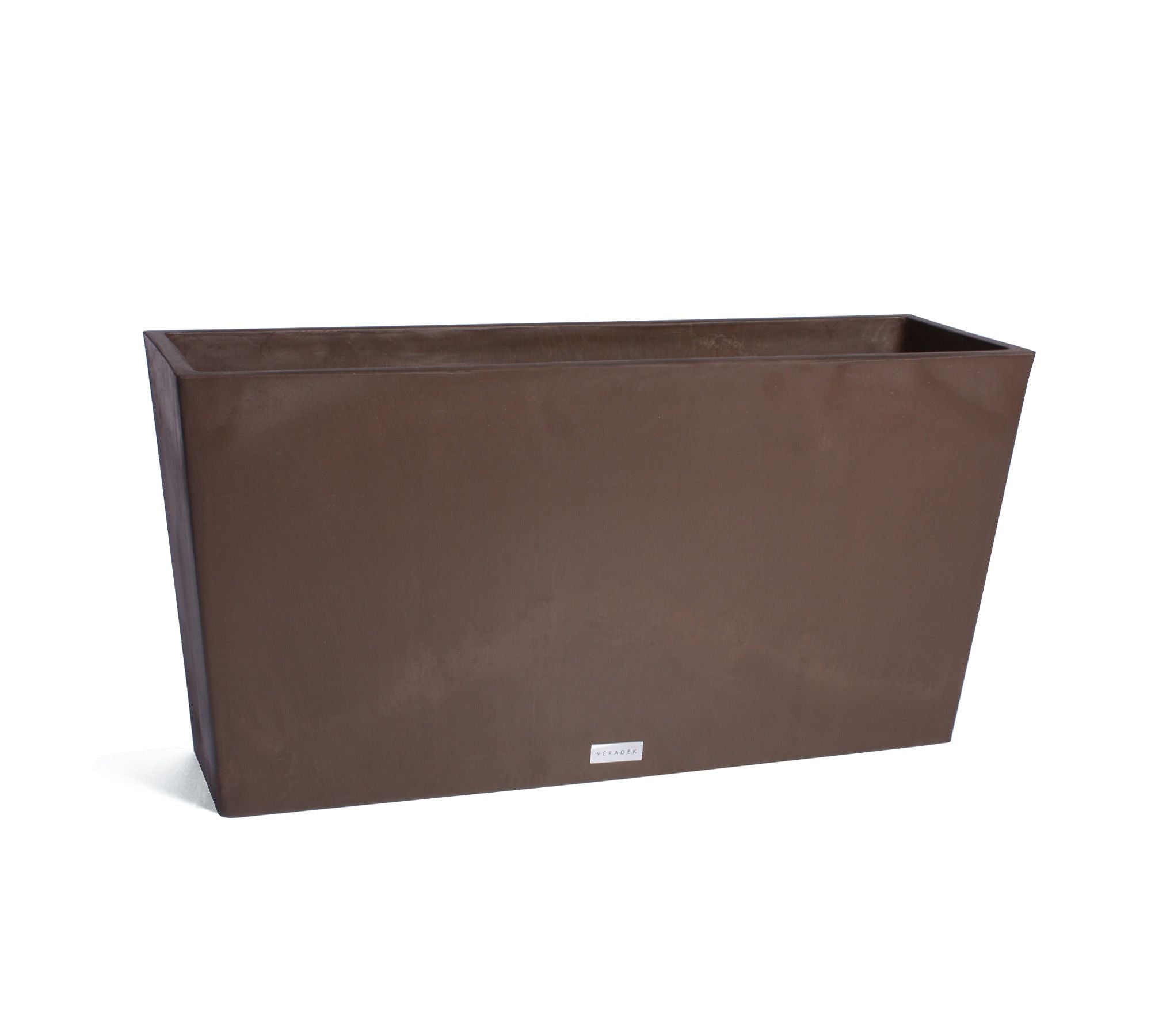 All Weather Eco Hevea Long Box Outdoor Planter, Espresso - 39"W x 20"H