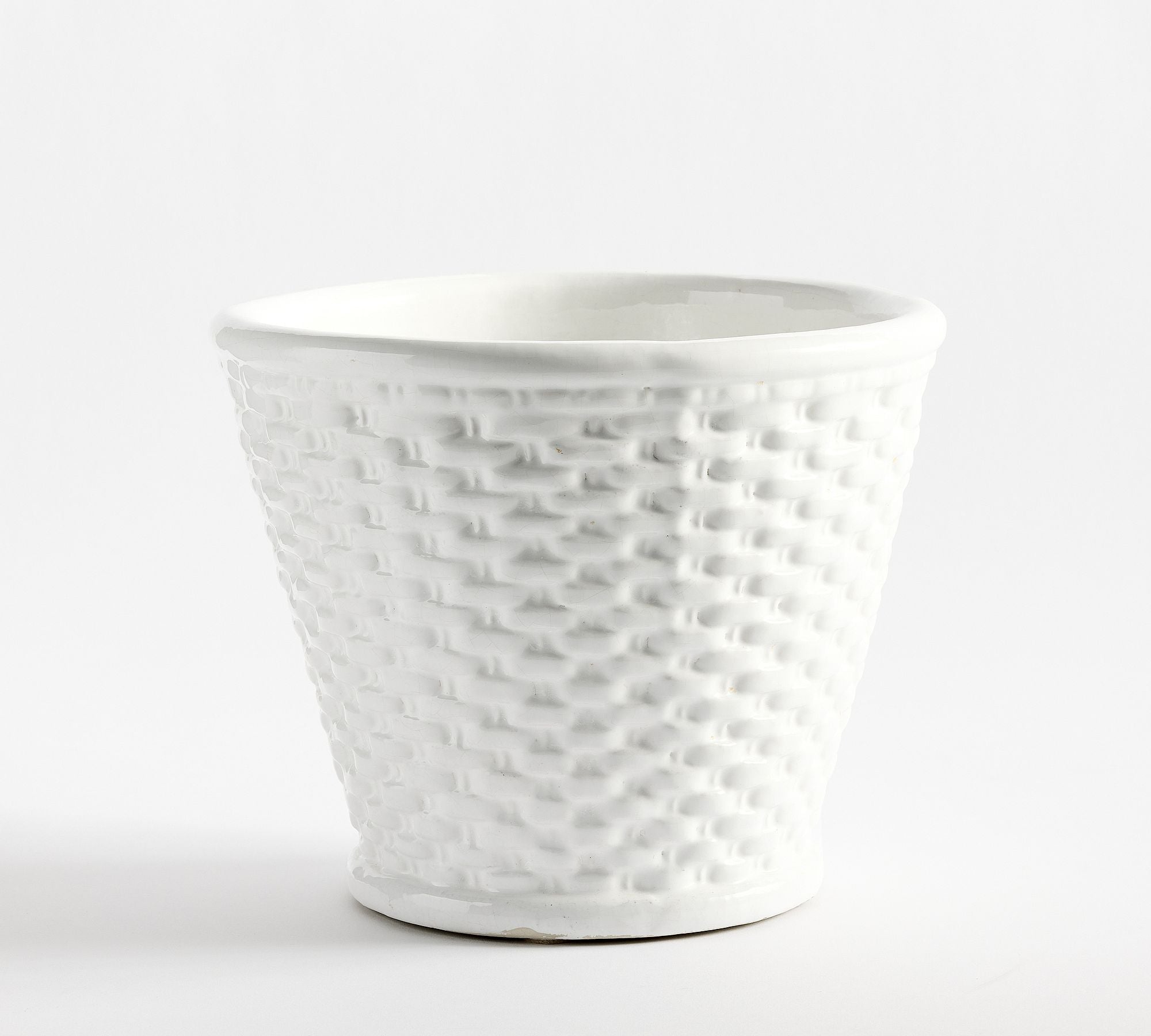 Ceramic Woven Large Cachepot