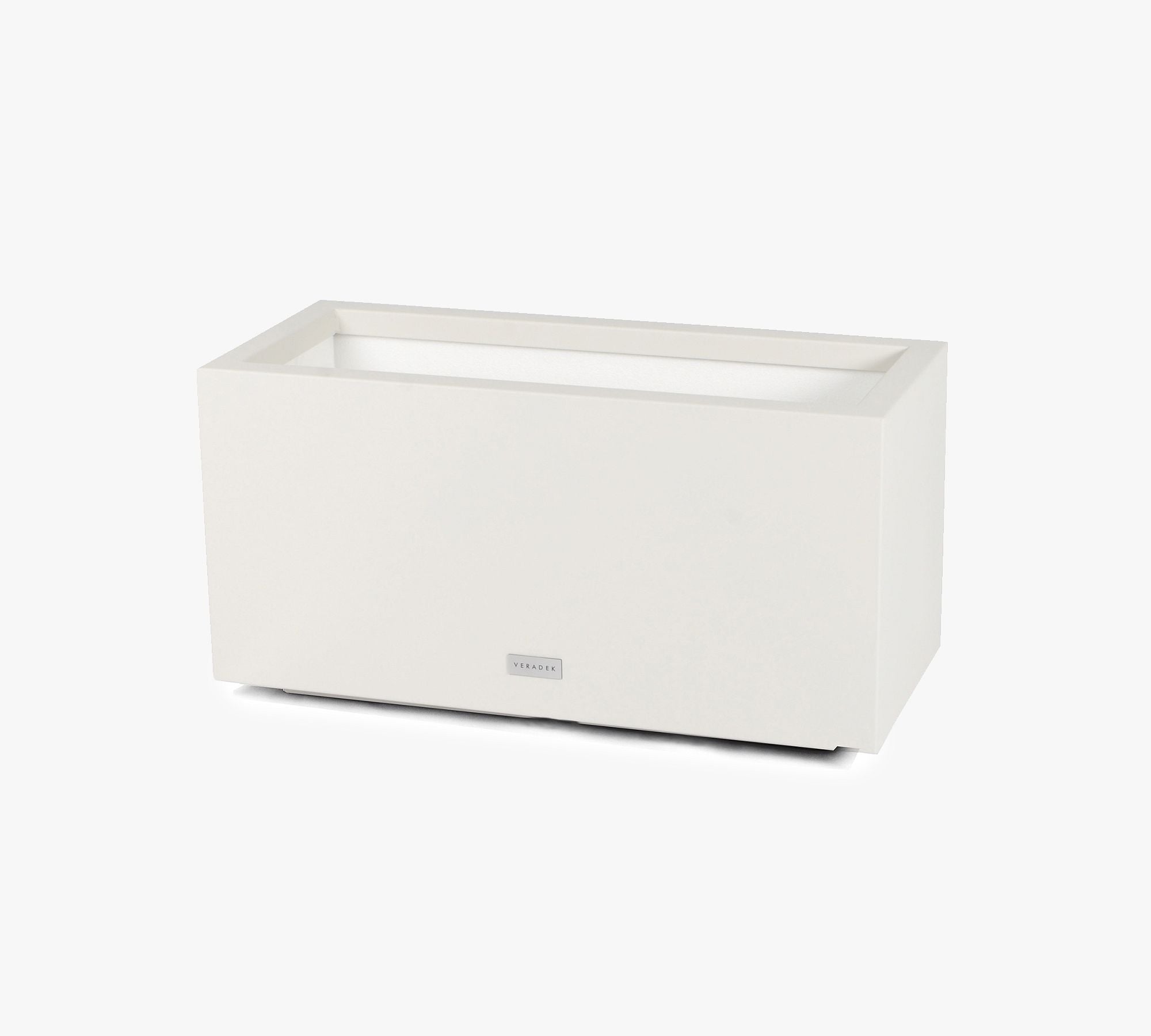 All Weather Eco Long Box Planter, Small, White