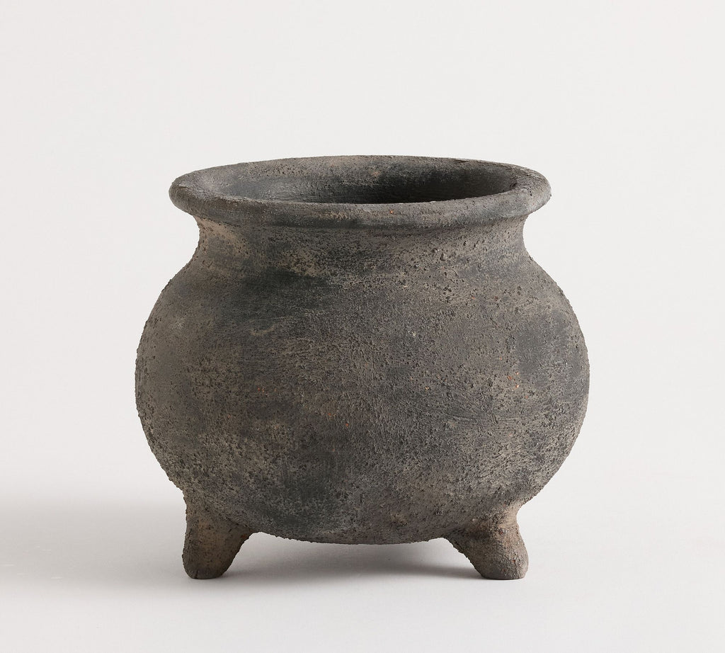 Terra Cotta Cauldron Pot Large