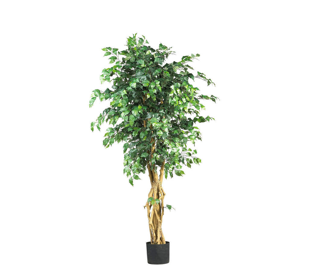 Faux Potted Palace Style Ficus Tree, 5'