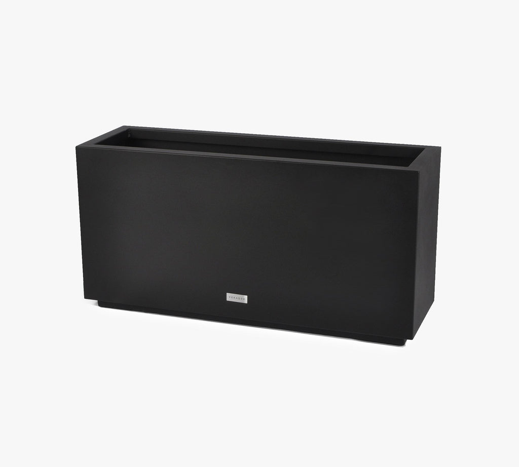 All Weather Eco Long Box Planter, Medium, Black