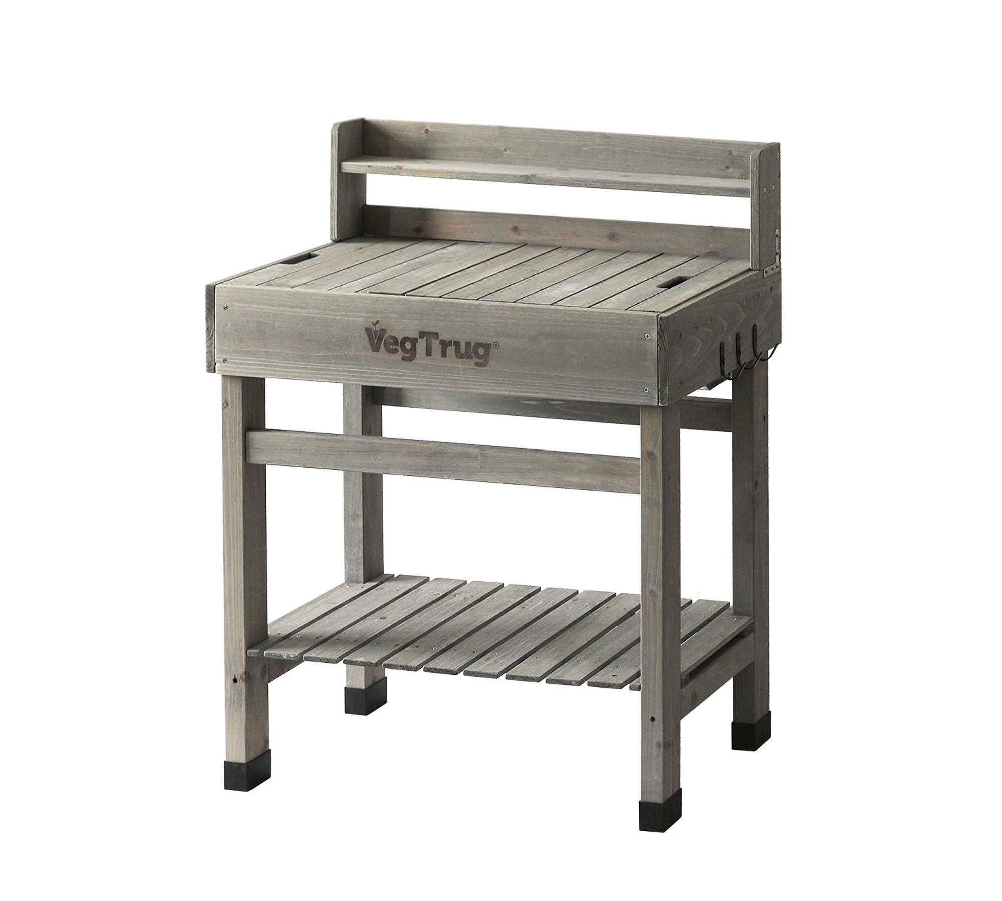 Deluxe Potting Bench, 40"L x 20"W x 32"H, Gray