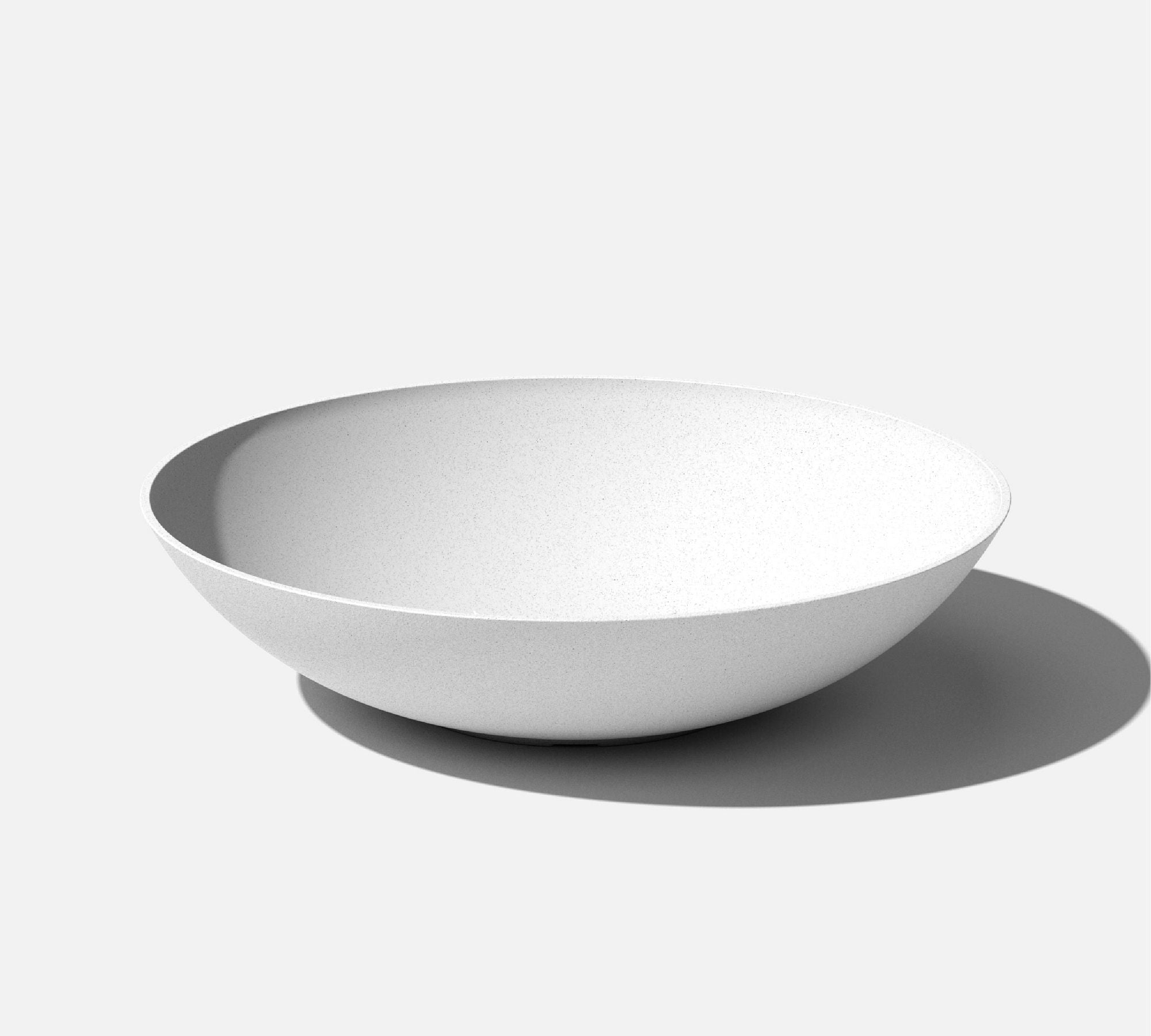 All Weather Eco Hevea Bowl Planter, White - 32"