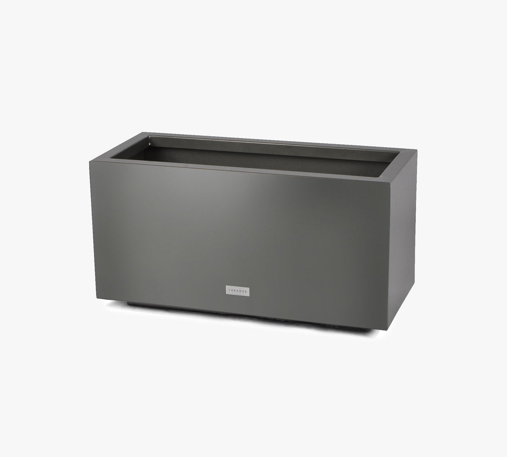 All Weather Eco Long Box Planter, Small, Gray