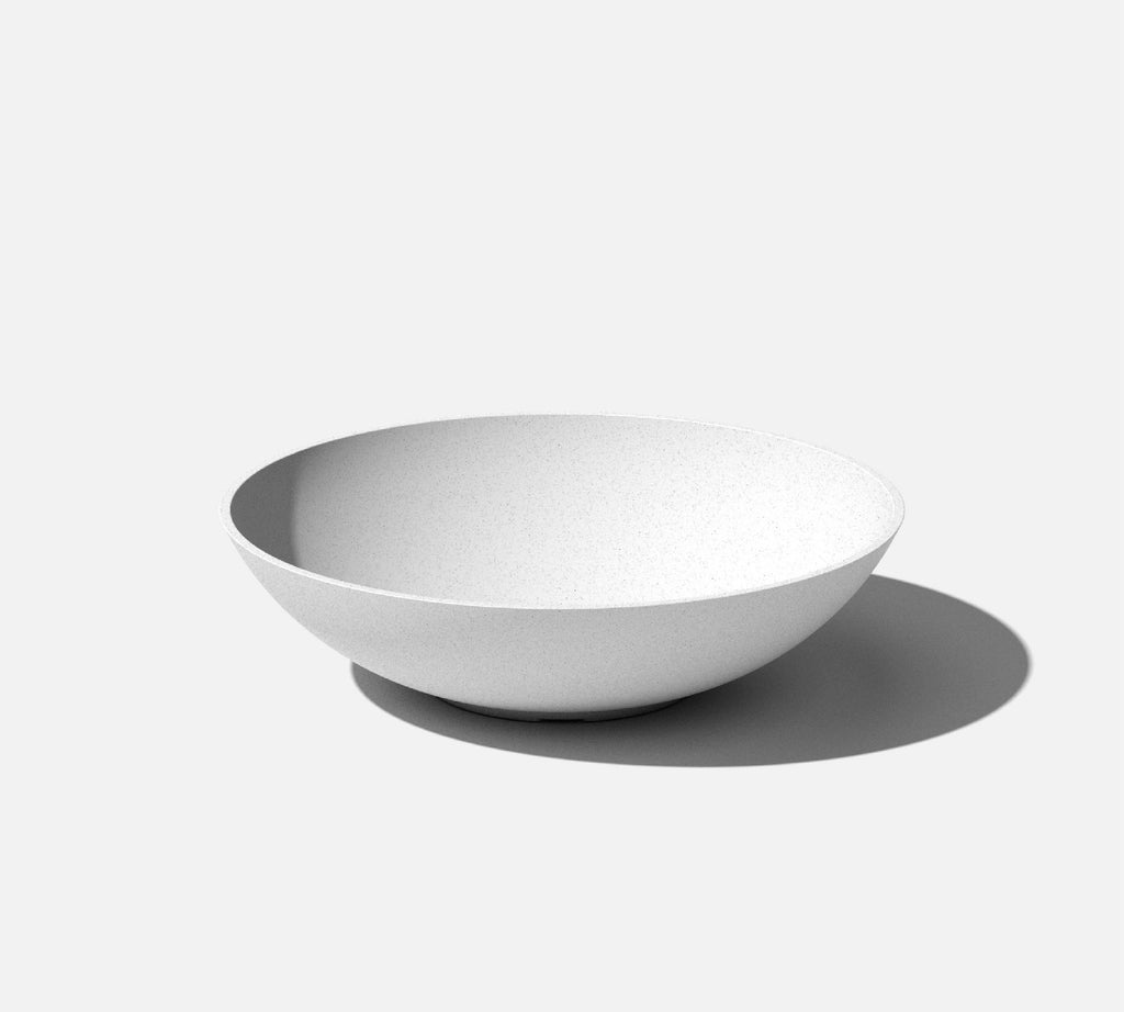 All Weather Eco Hevea Bowl Planter, White - 24"
