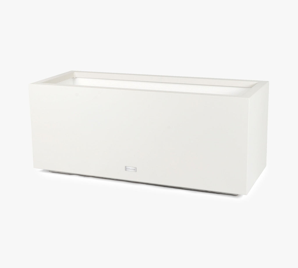 All Weather Eco Long Box Planter, Large, White