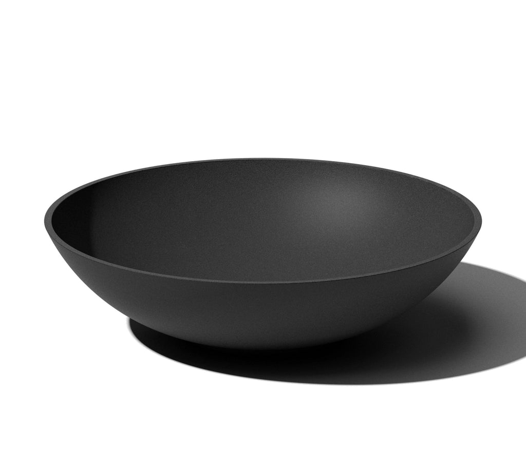 All Weather Eco Hevea Bowl Planter, Black - 24"