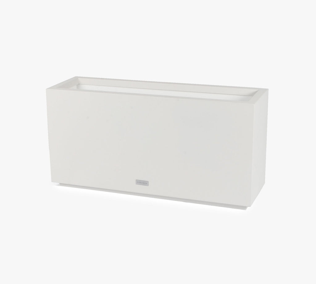 All Weather Eco Long Box Planter, Medium, White