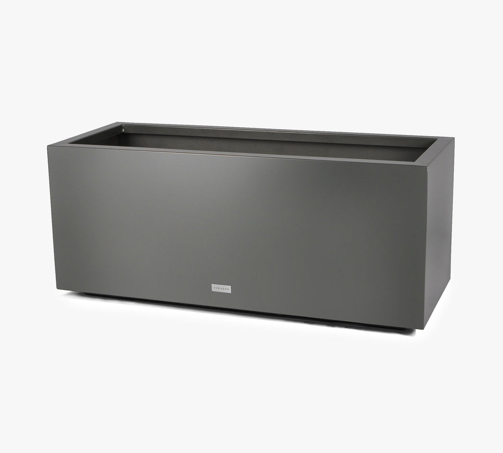 All Weather Eco Long Box Planter, Large, Gray