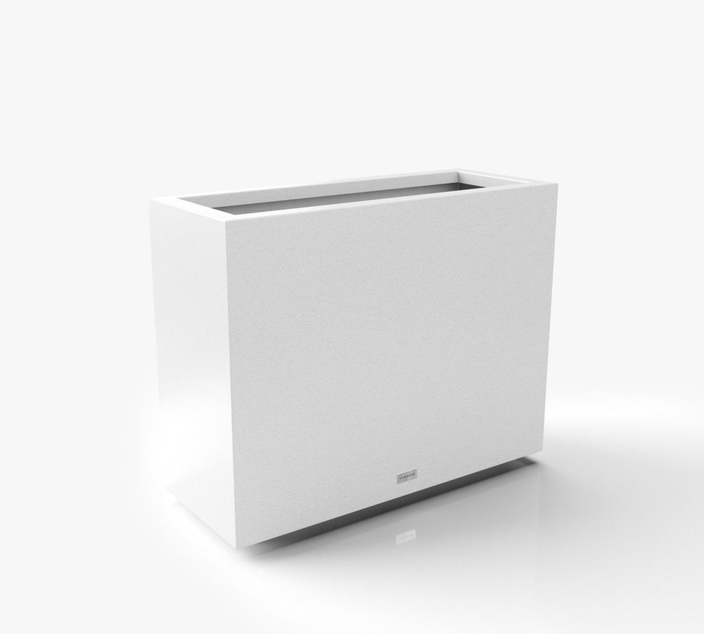 All Weather Eco Span Planter, Short, White