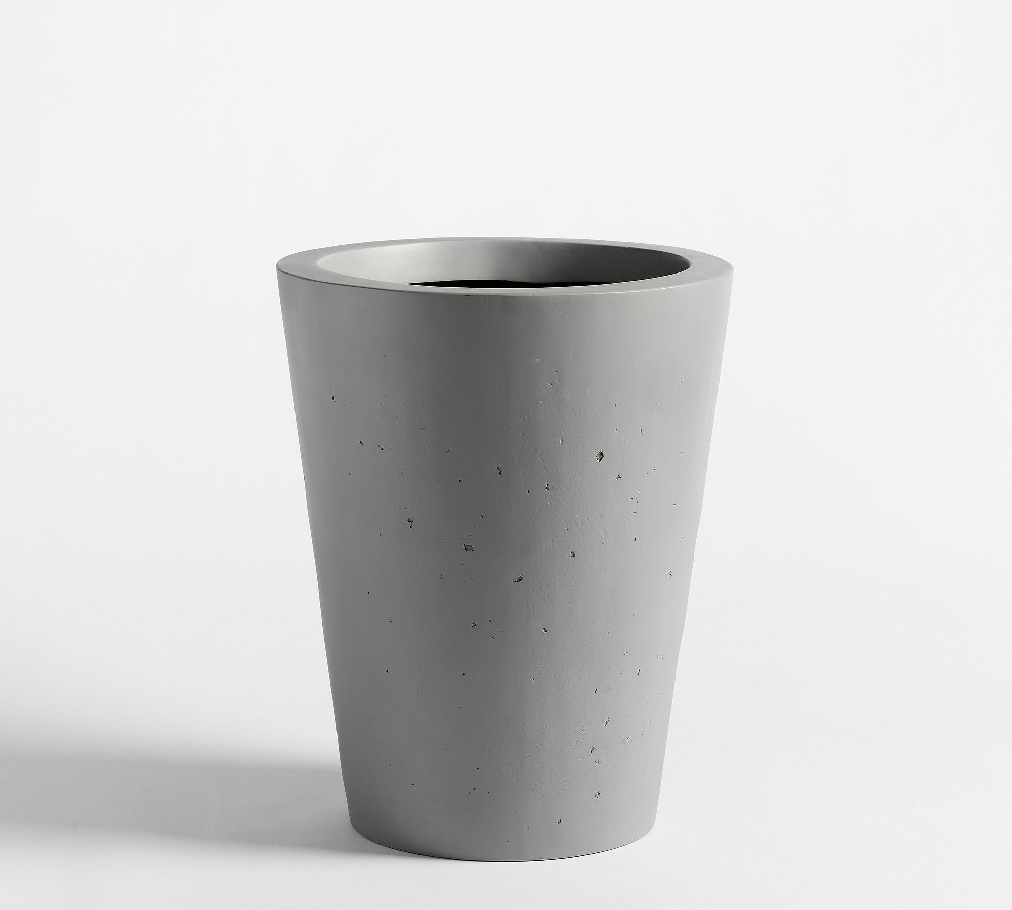 Mission Round Planter, Small - Grey