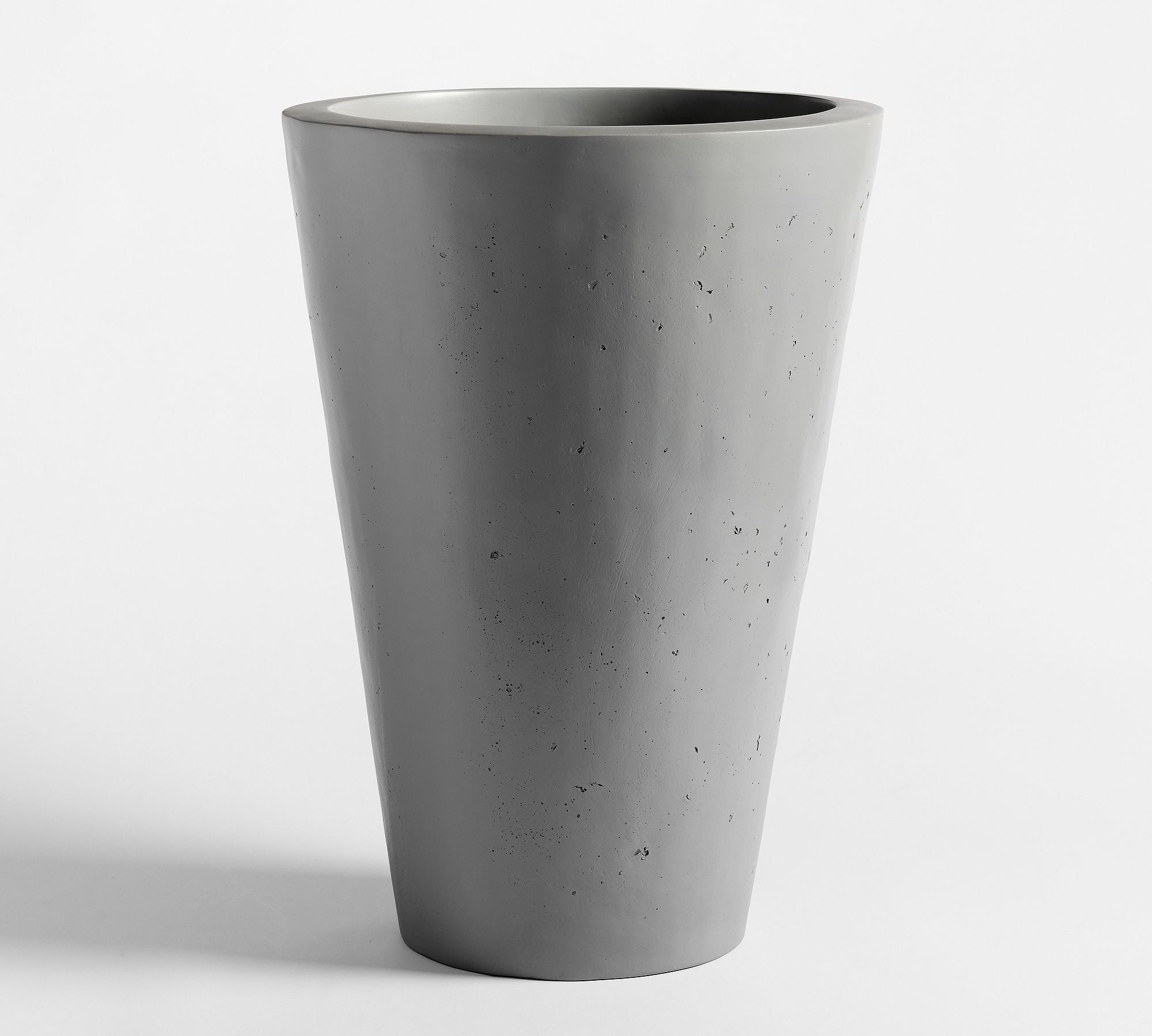 Mission Round Planter, Large - Grey