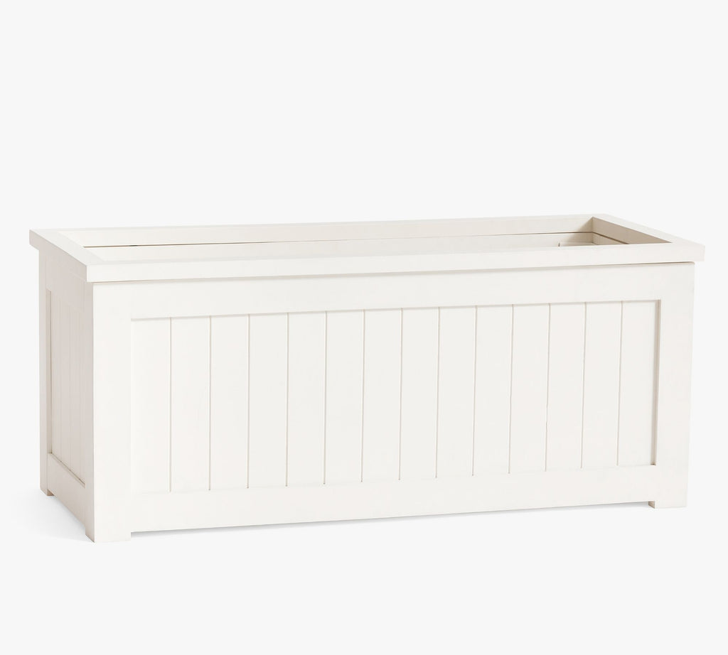 Montauk Planter, Long Box - White
