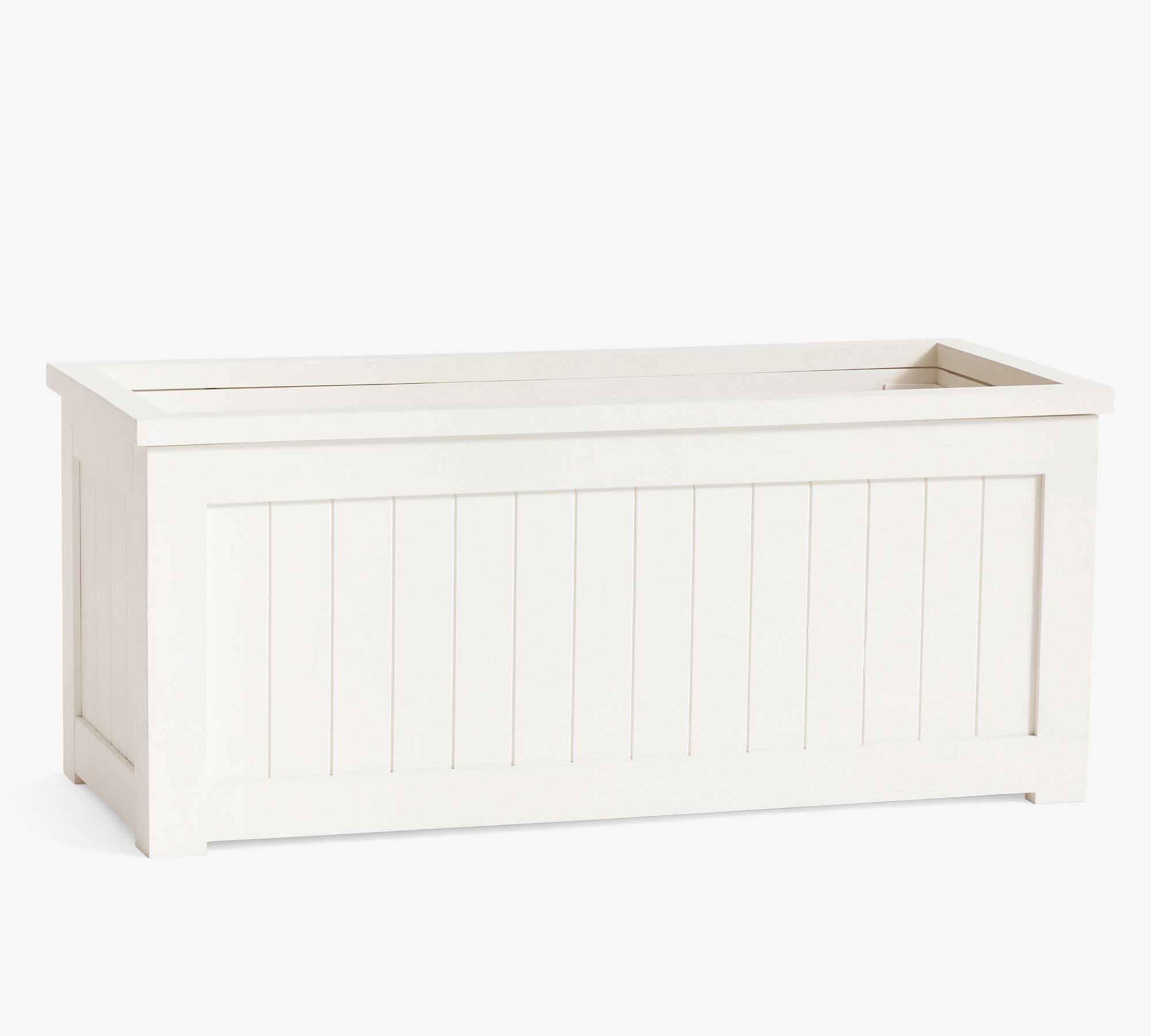 Montauk Planter, Long Box - White