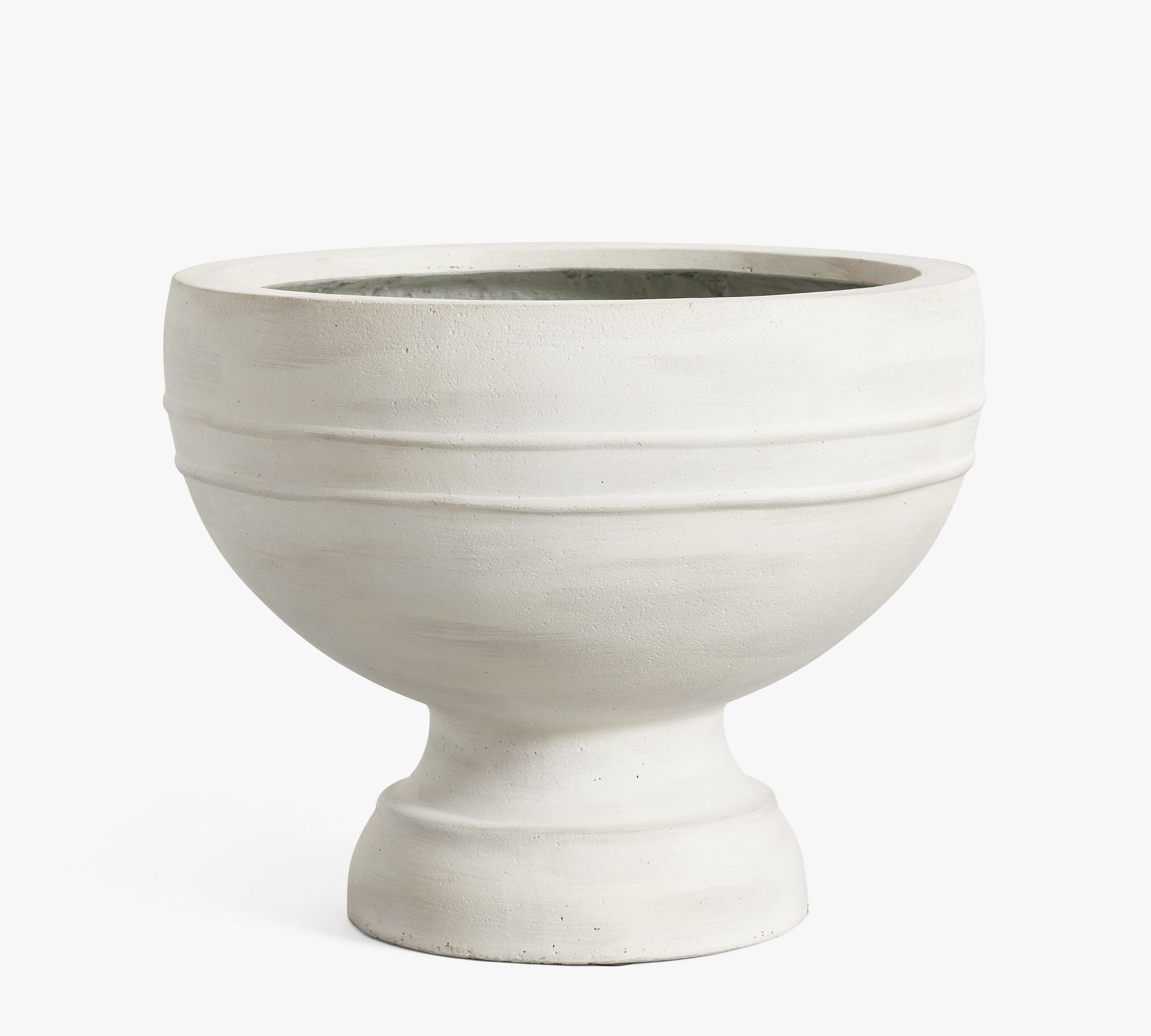 Nantucket Planter, Footed Bowl - Whitewash
