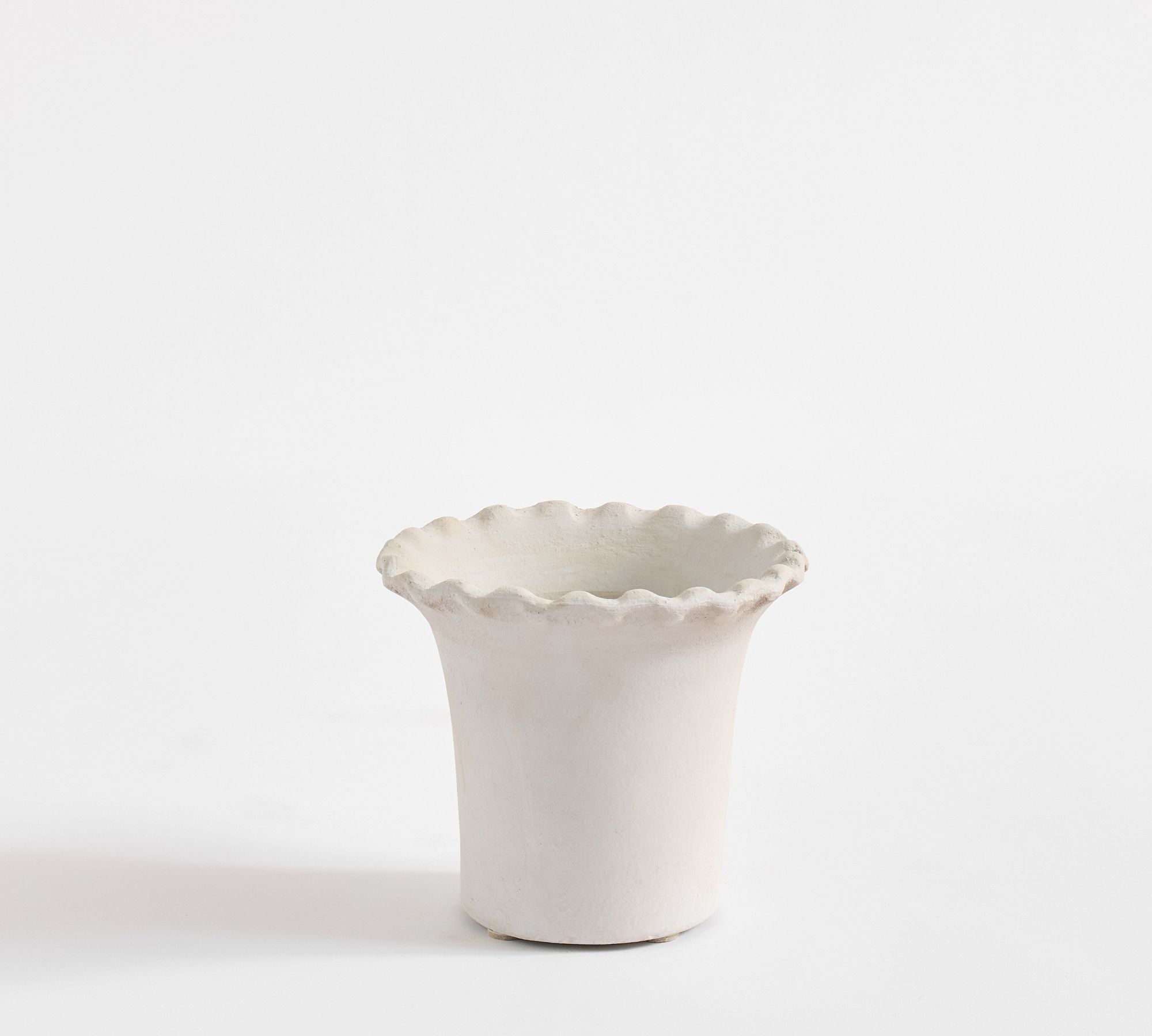 Palermo Cachepot, Small - Chalk White